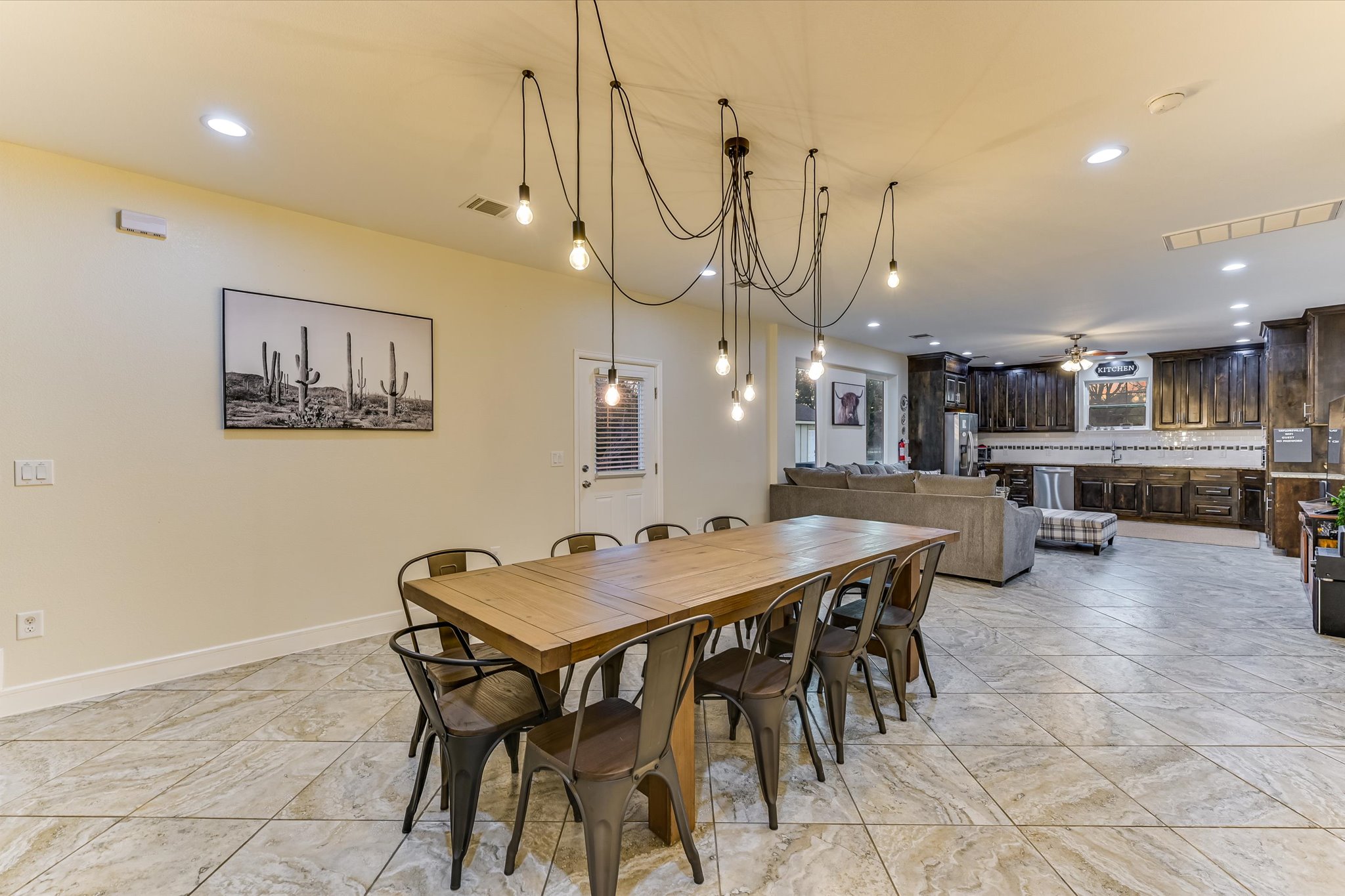 8400 Taylorsville Road Dale, TX 78616 - Photo 6 of 38 Dining space featuring recessed lighting and ceiling fan