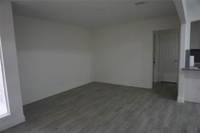 a view of an empty room