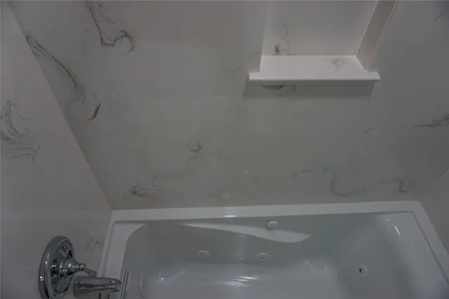 a close up of a shower