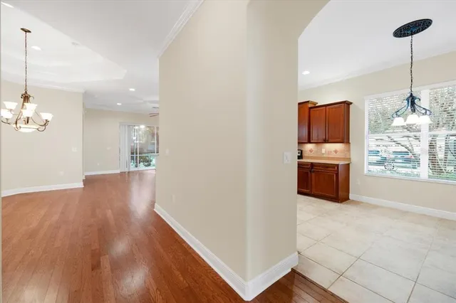 a view of kitchen and window