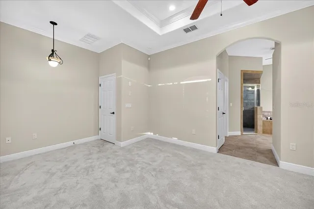 a view of an empty room