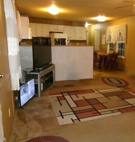 a living room with a couch and a flat screen tv