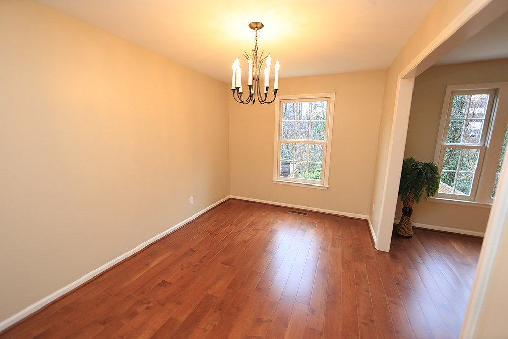 2810 Wycliff Road Raleigh, NC 27607 - Photo 3 of 15 What a Beautiful Dining Room to Celebrate those Special Occasions. Entire Home Offers Kolbe Custom-Built Wooden Windows with Tilt-Out Feature for Cleaning except Large Picture Windows. Dining Room