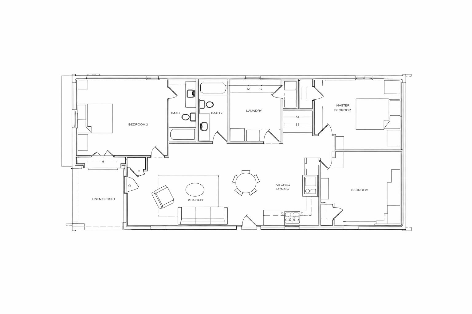 830 David Street Memphis, TN 38114 - Photo 16 of 16 a black and white photo of a room