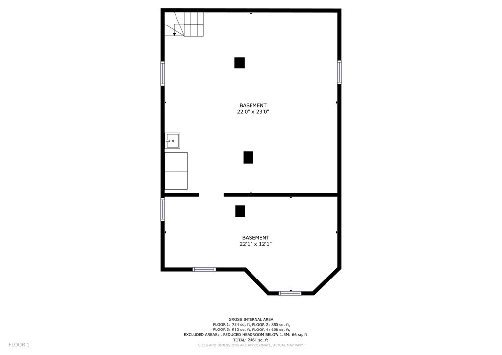 24-26 Crescent Street Cambridge, MA 02138 - Photo 32 of 36 a picture of a room with a floor plan