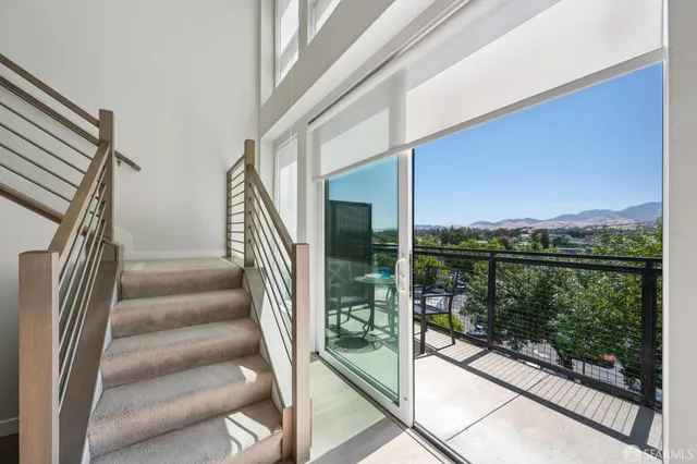 a view of staircase with sky view