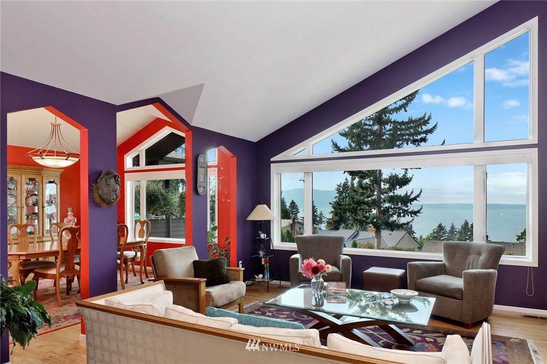 632 Fieldston Road Bellingham, WA 98225 - Photo 7 of 40 a living room with furniture and a large window
