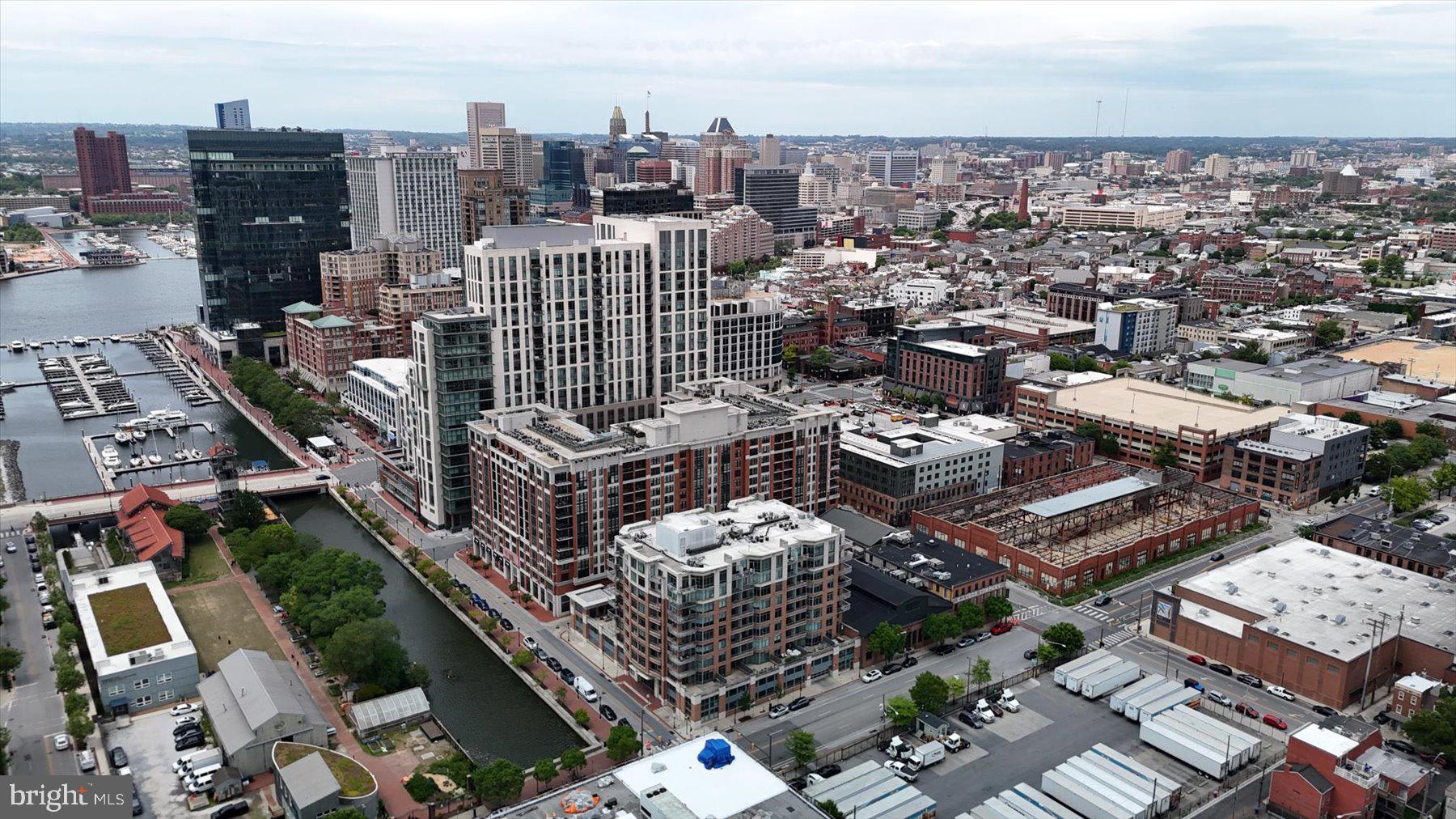 1400 Lancaster Street, Unit 802 Baltimore, MD 21231 - Photo 32 of 34 an aerial view of a city