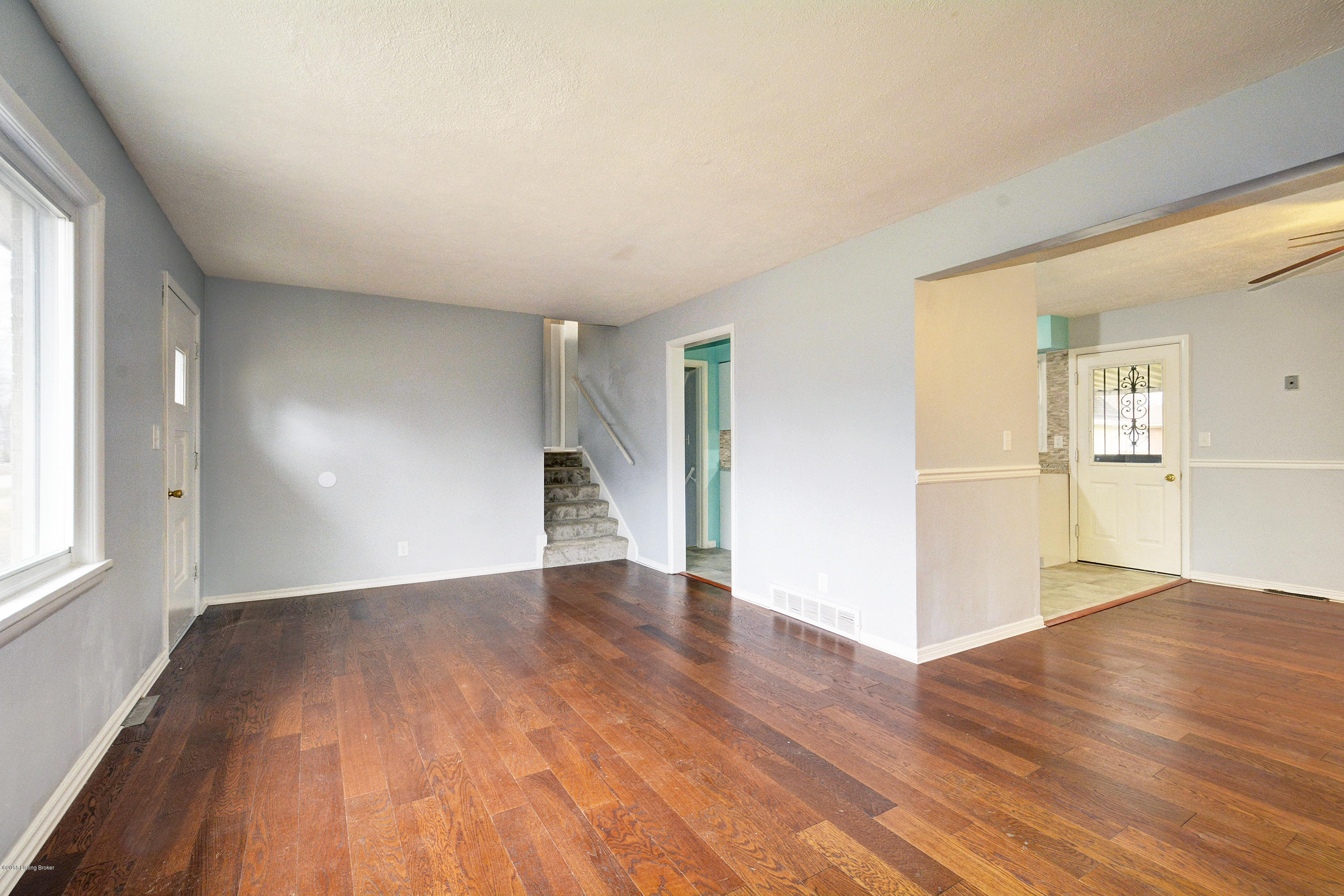 Dining Room and Kitchen to Right