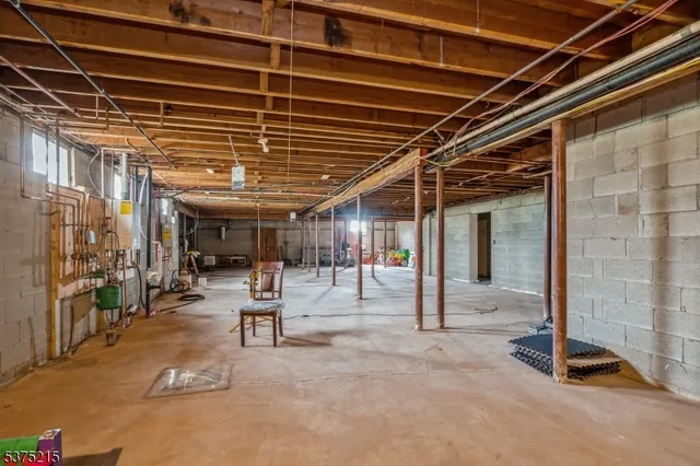 a view of a porch with seating space
