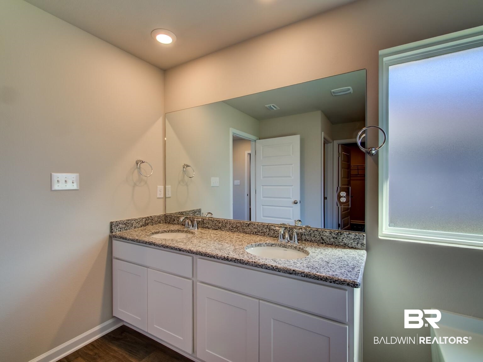 23952 Citation Loop Daphne, AL 36526 - Photo 25 of 69 Bathroom with double vanity, dark wood finished floors, and recessed lighting
