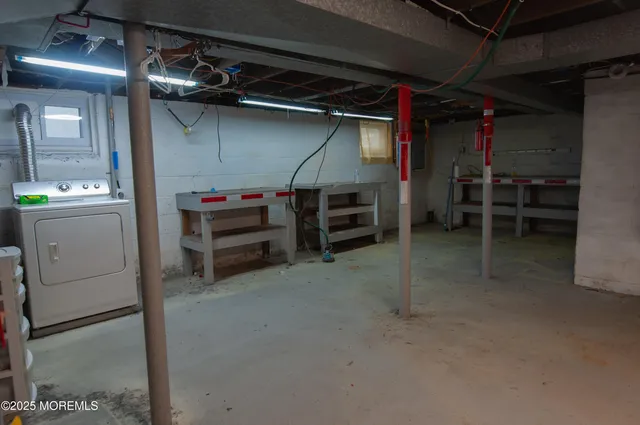 a view of a storage room