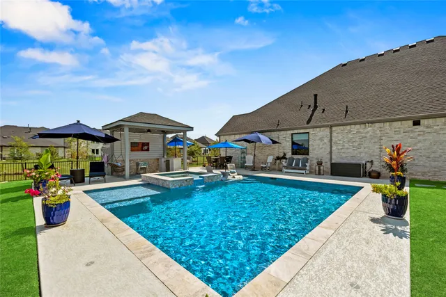 a view of outdoor space yard deck patio and fire pit
