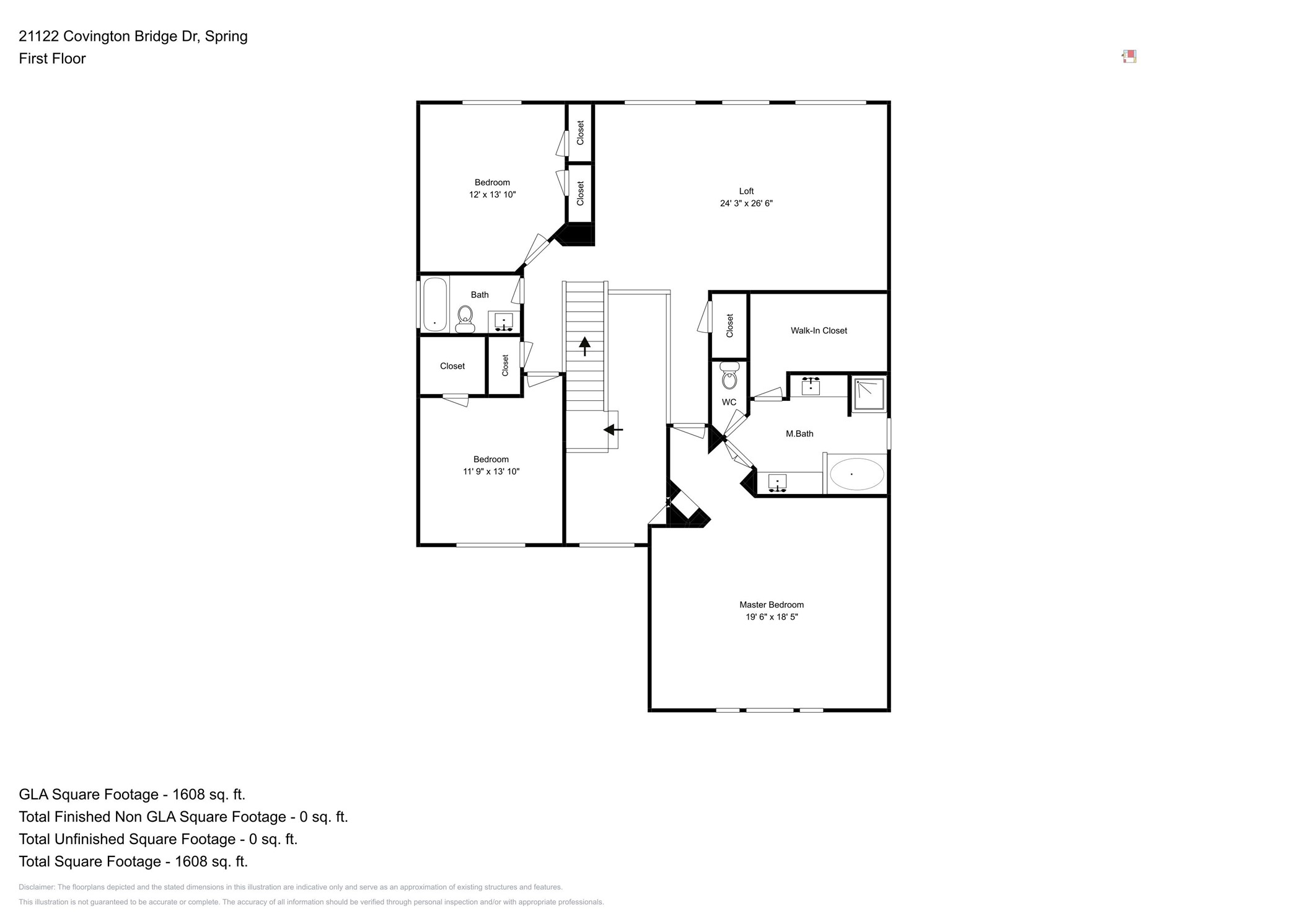 21122 Covington Bridge Lane Spring, TX 77388 - Photo 25 of 26 a picture of a floor plan