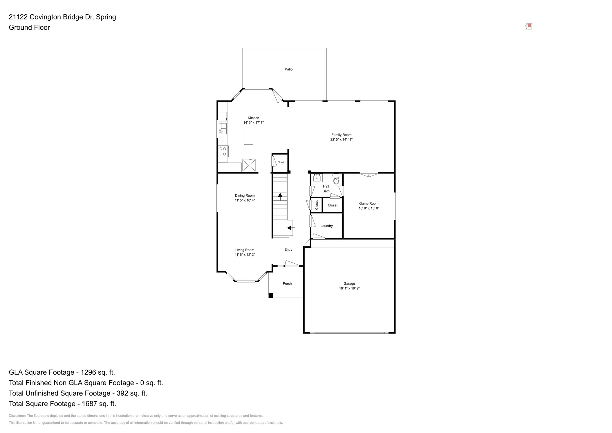 21122 Covington Bridge Lane Spring, TX 77388 - Photo 26 of 26 a picture of floor plan