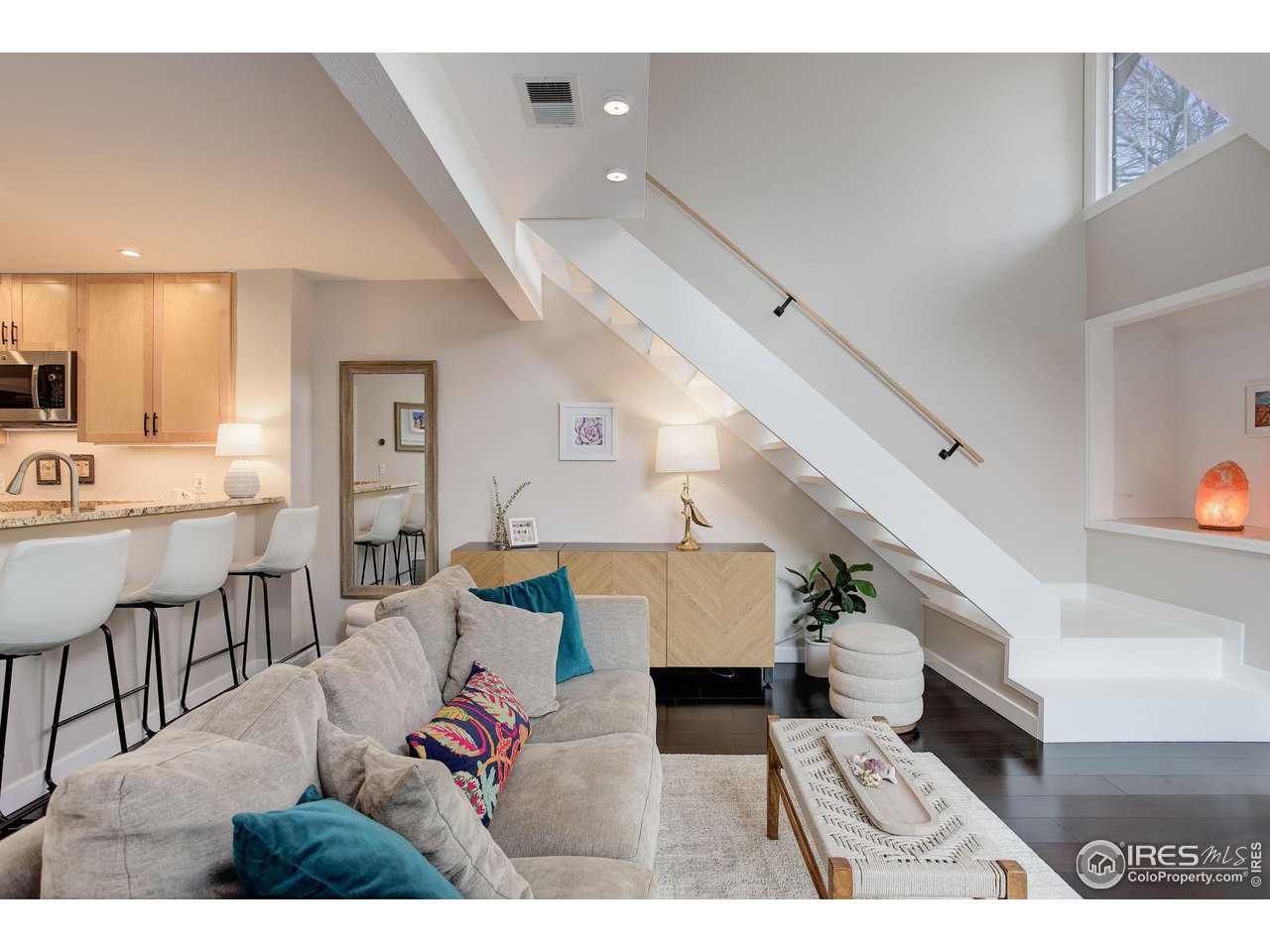 4717 Spine Road, Unit E Boulder, CO 80301 - Photo 18 of 29 modern updated stairway to the loft