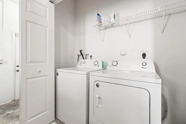 a front view of a building with street view