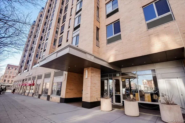 a view of a building with many windows