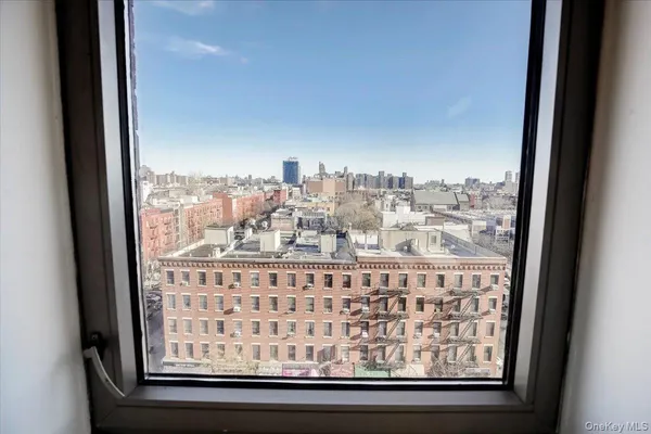 a view of a room with a hallway