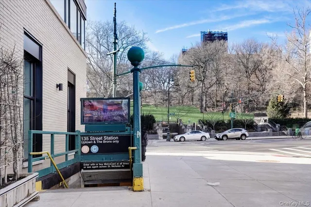 a view of an outdoor space with a couch
