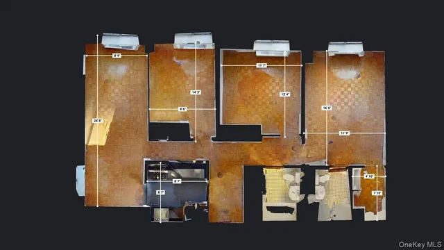 aerial view of residential house with outdoor space