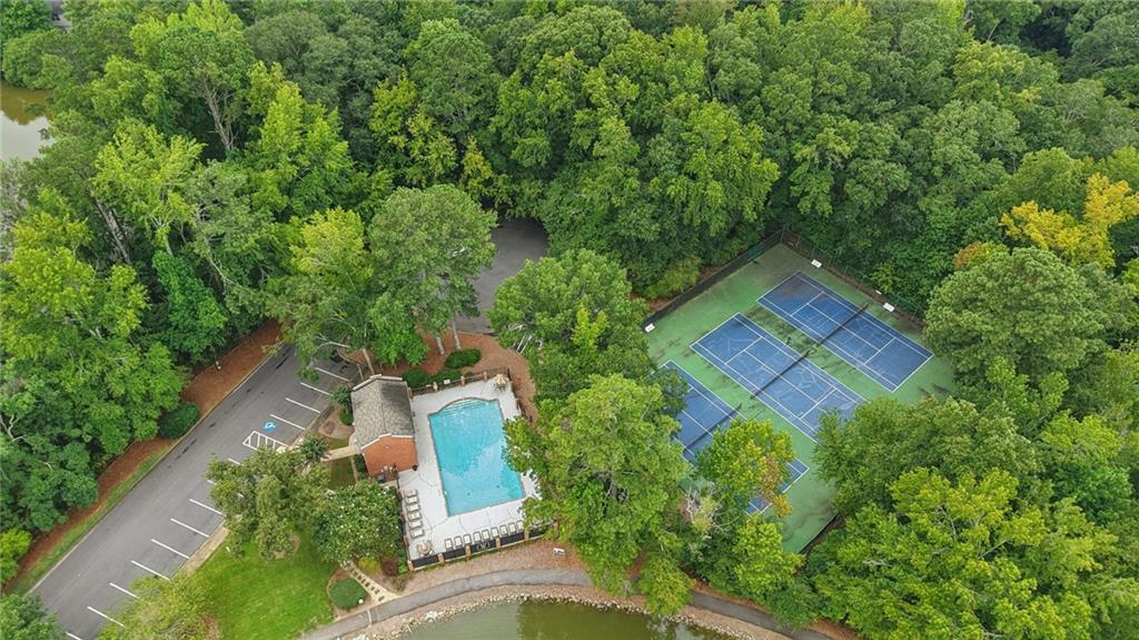 4166 Oakwood Way Duluth, GA 30096 - Photo 26 of 28 an aerial view of a house