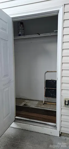 a close view of door