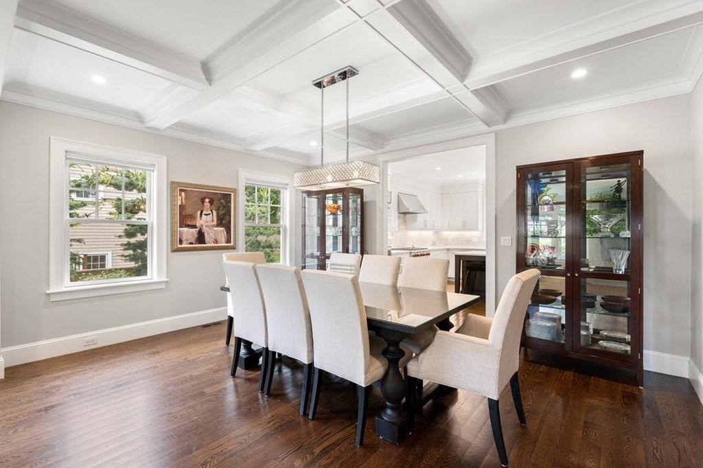 15 Parker Road Needham, MA 02494 - Photo 9 of 41 a view of a dining room with furniture window and wooden floor