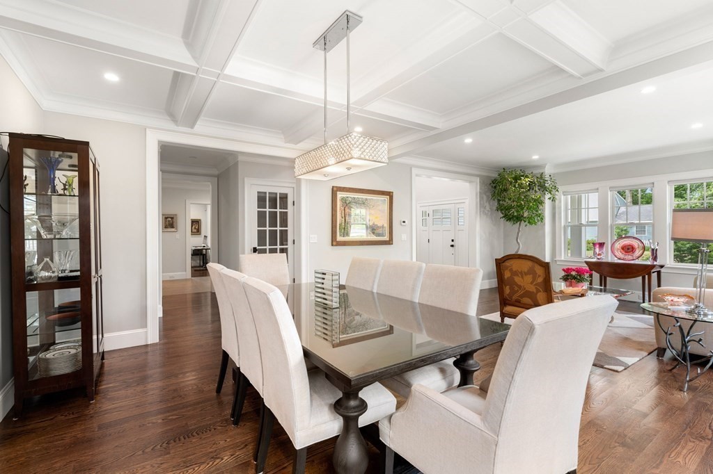15 Parker Road Needham, MA 02494 - Photo 10 of 41 a view of a dining room with furniture window and wooden floor