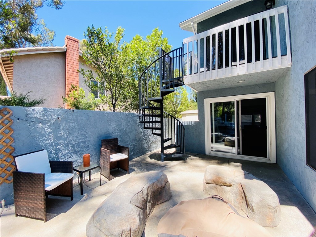 21901 Chaster Road Lake Forest, CA 92630 - Photo 26 of 33 Balcony with private stairs from Main Bedroom Suite