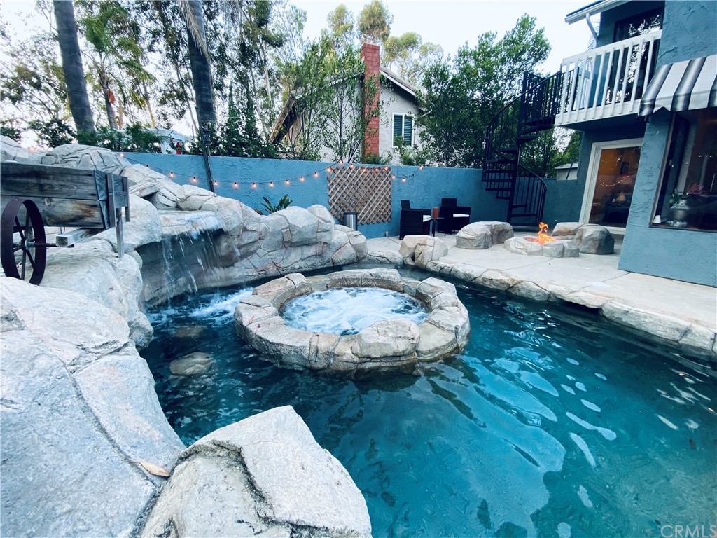 21901 Chaster Road Lake Forest, CA 92630 - Photo 28 of 33 Waterfall, Spa and Firepit