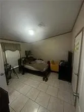 a car parked in a garage