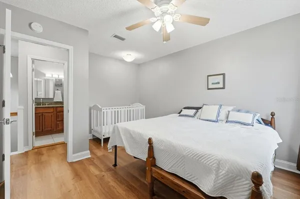 a view of a hallway view with staircase