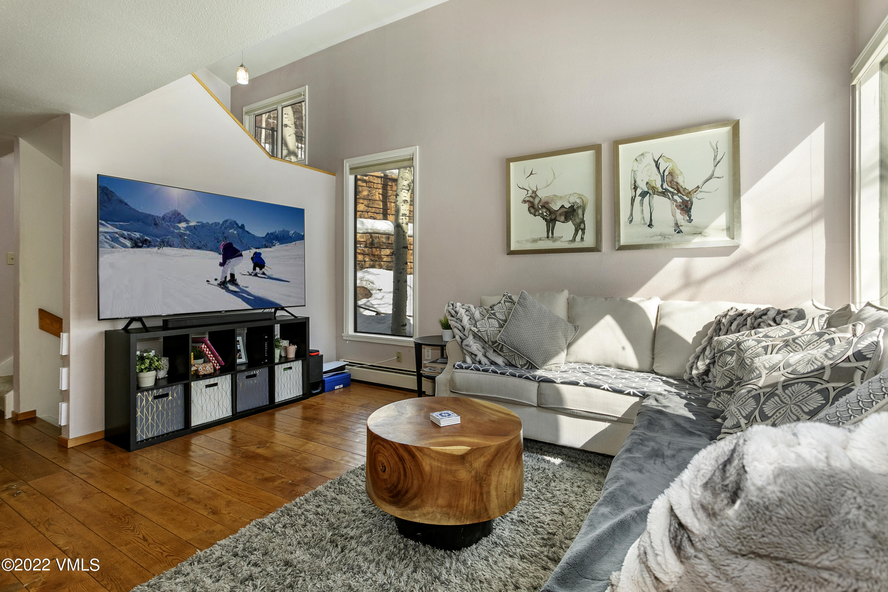 1614 Buffehr Creek Road, Unit A19 Vail, CO 81657 - Photo 6 of 23 a living room with furniture and a pool table