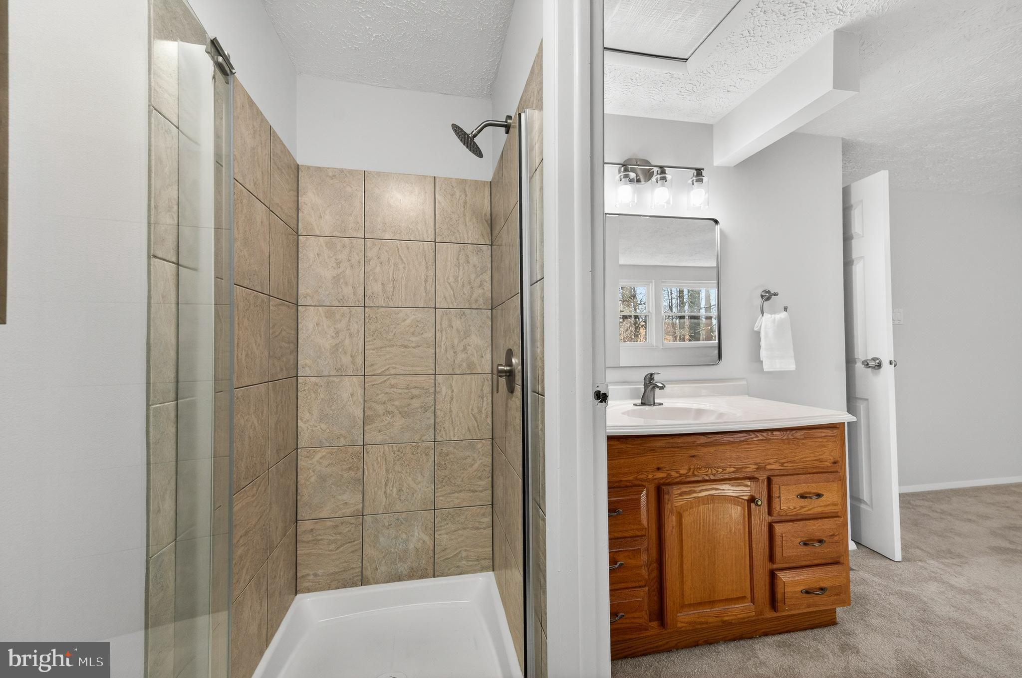 8225 Burning Forest Court Springfield, VA 22153 - Photo 20 of 43 a spacious bathroom with a shower and a sink