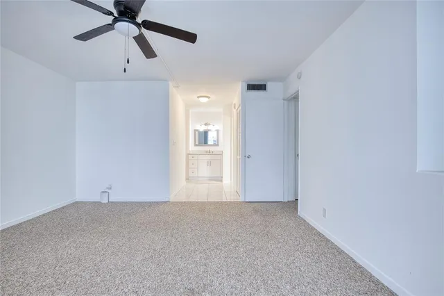 a view of an empty room