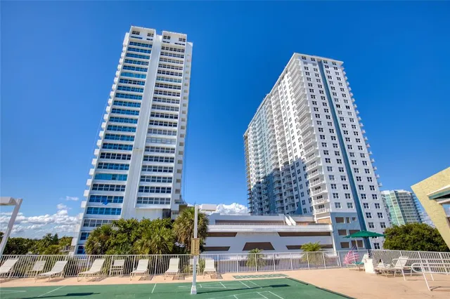 a front view of a building