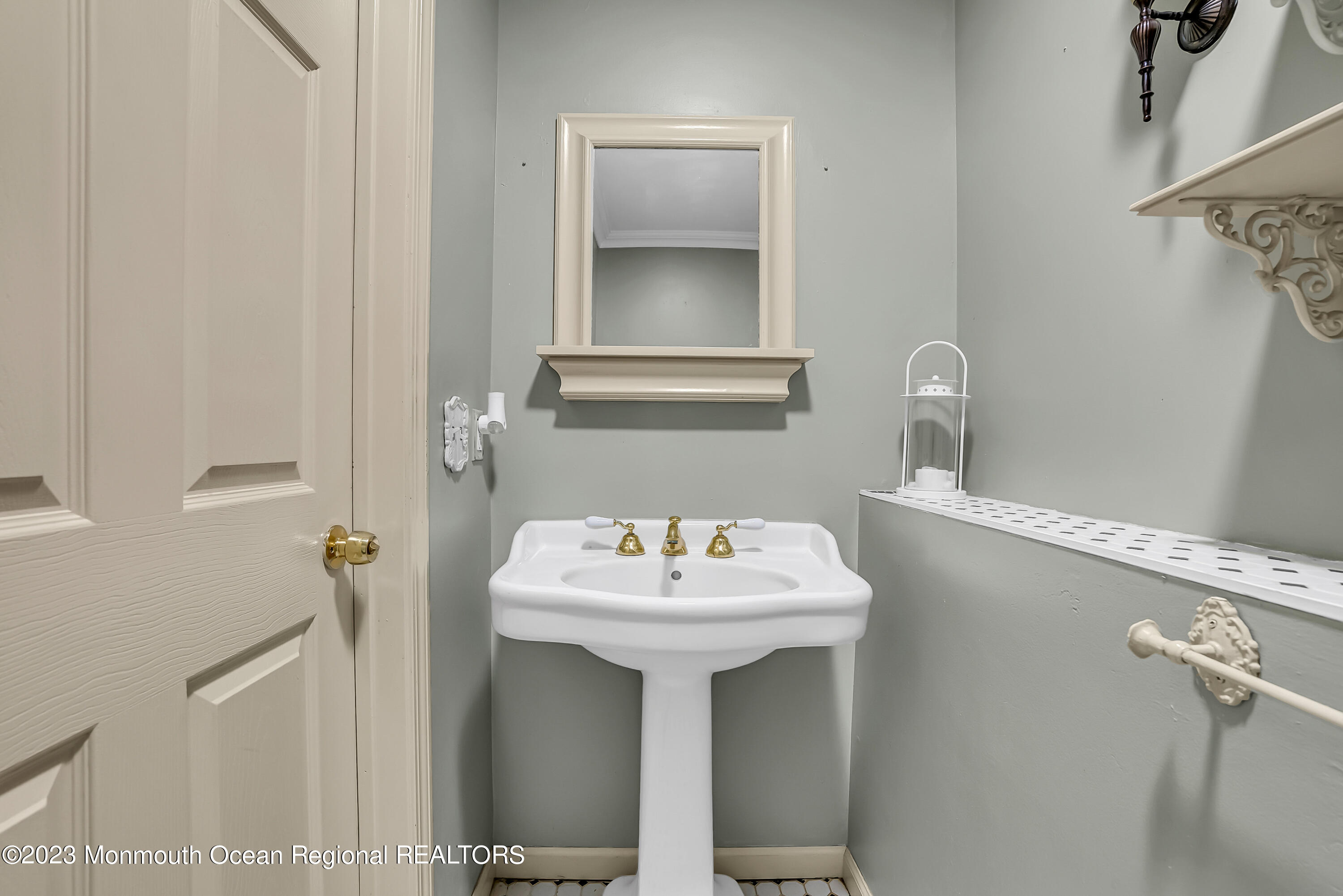 13 Pine Drive Millstone Township, NJ 08510 - Photo 31 of 56 a bathroom with a sink and a mirror