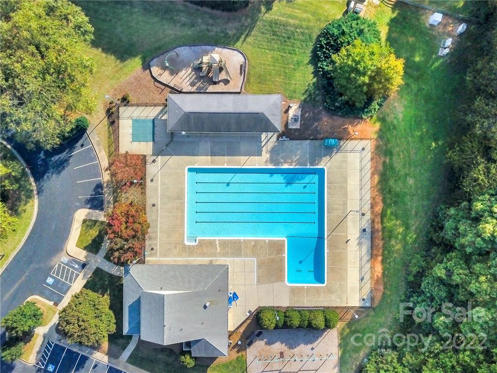 12102 Henderson Hill Road Huntersville, NC 28078 - Photo 31 of 31 an aerial view of a house with a yard and fountain