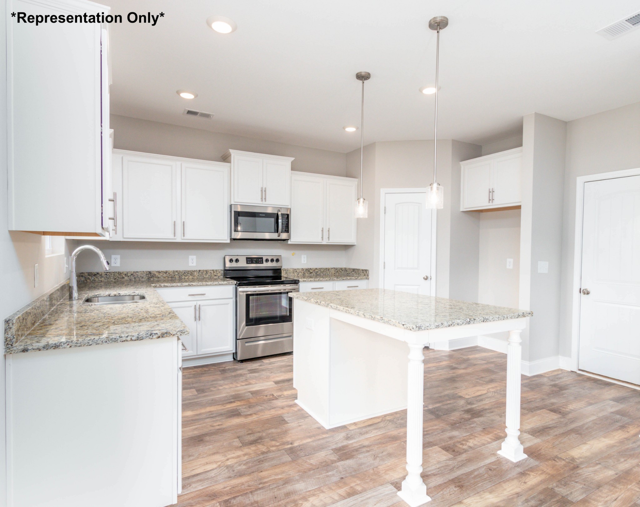 45 Brady Estates Murfreesboro, TN 37127 - Photo 12 of 24 a kitchen with a stove a sink and a refrigerator