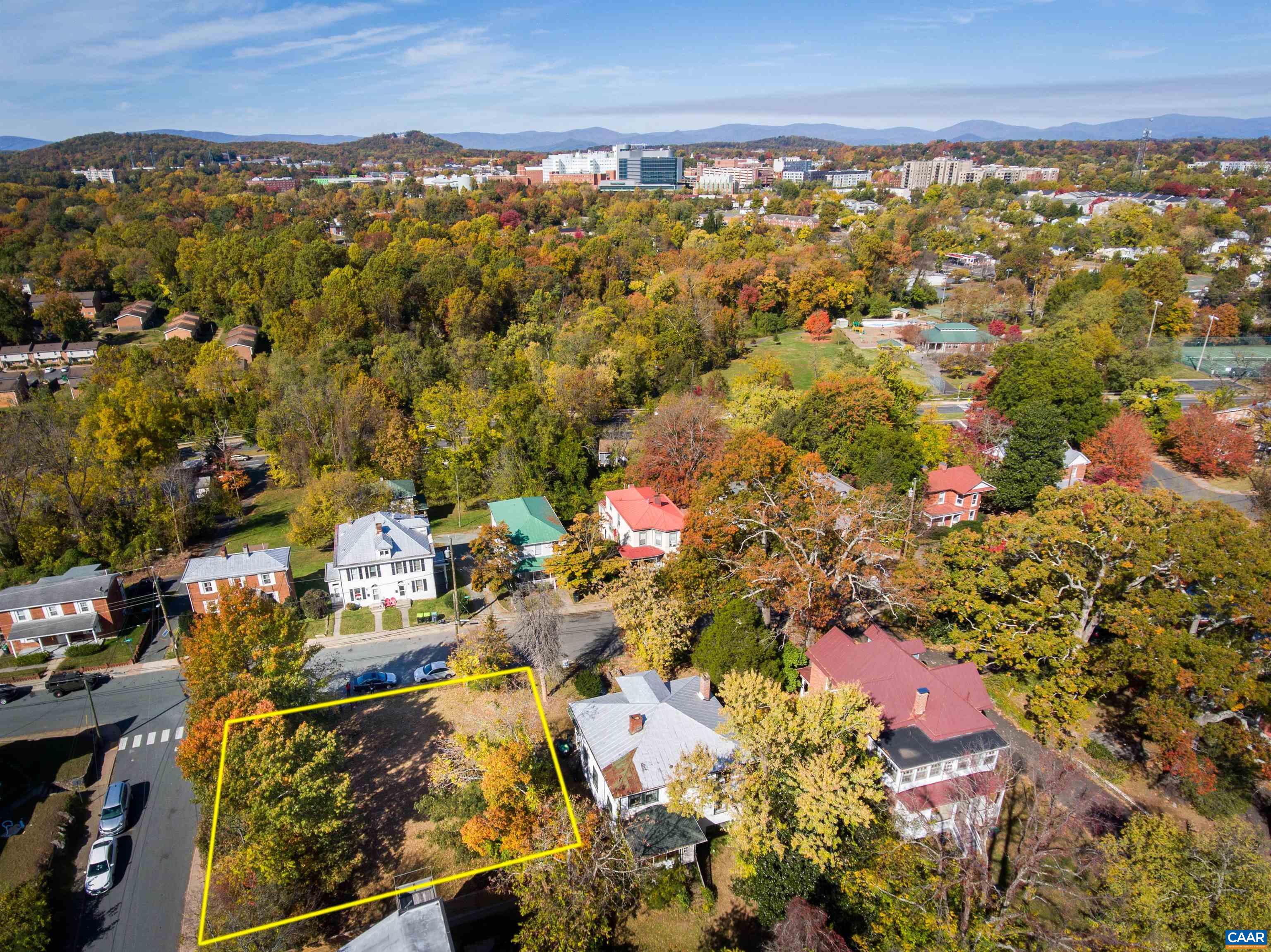 0 Ridge Street Charlottesville, VA 22902 - Photo 7 of 7 an aerial view of residential building and trees around
