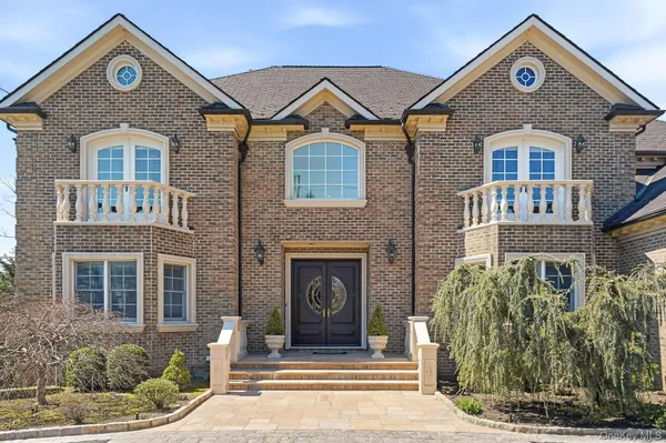 a front view of a house