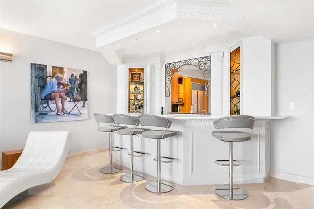 a view of a city with tall buildings