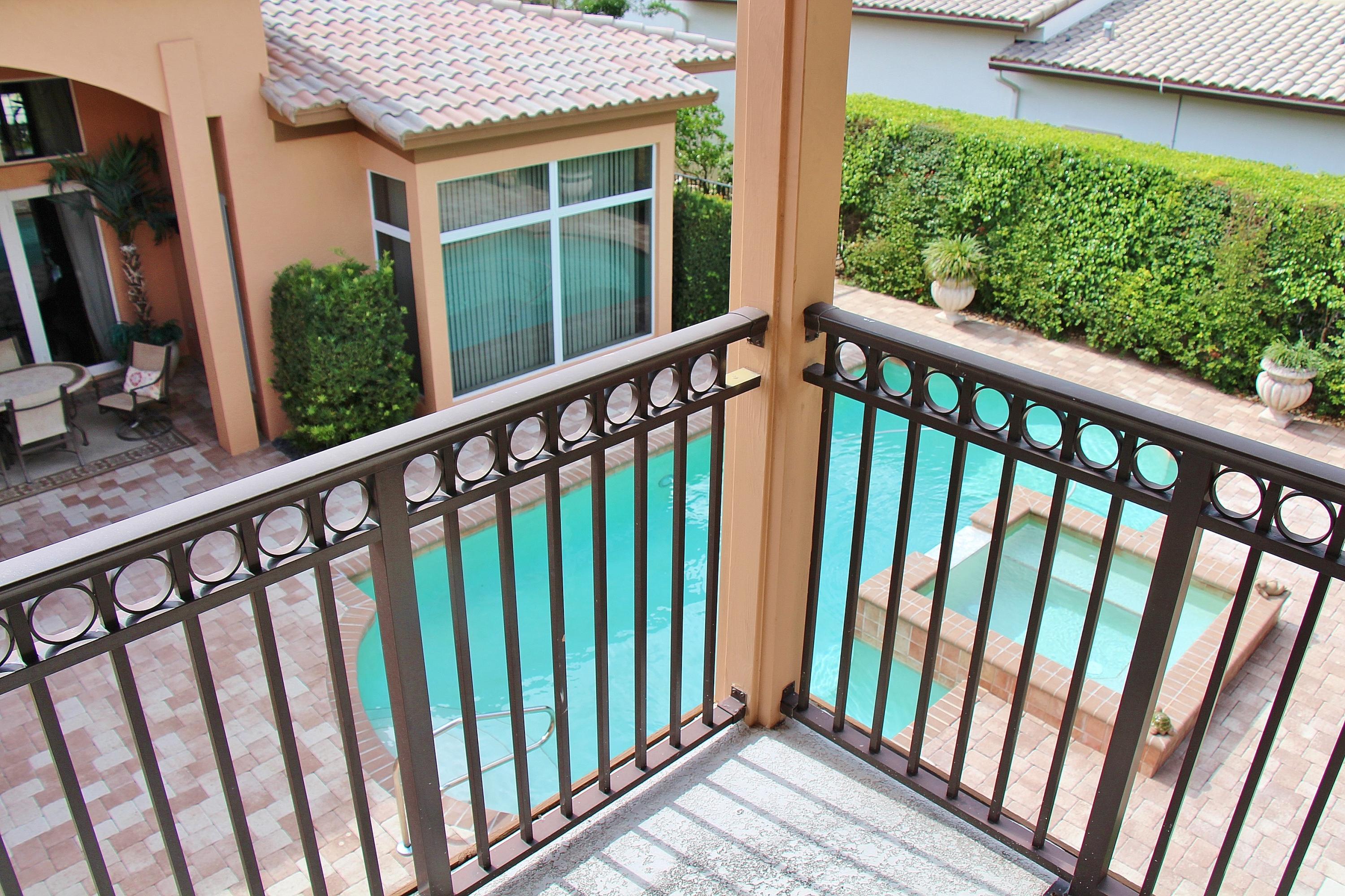 116 Santander Drive Jupiter, FL 33458 - Photo 31 of 40 Pool and Patio View from Loft Porch