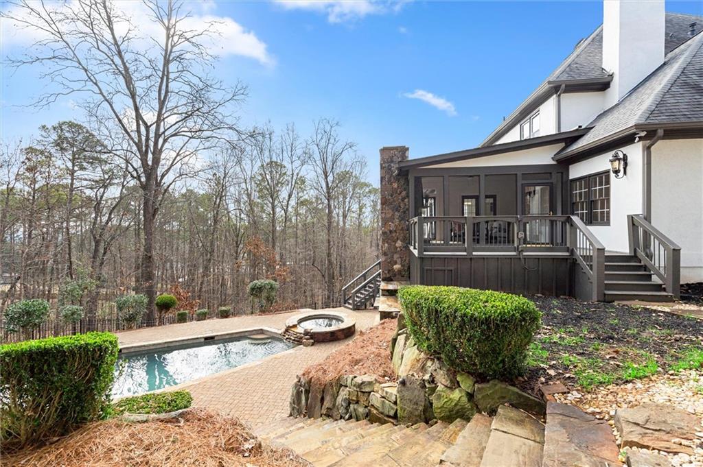 539 Schofield Drive Powder Springs, GA 30127 - Photo 41 of 45 a view of a house with backyard and sitting area