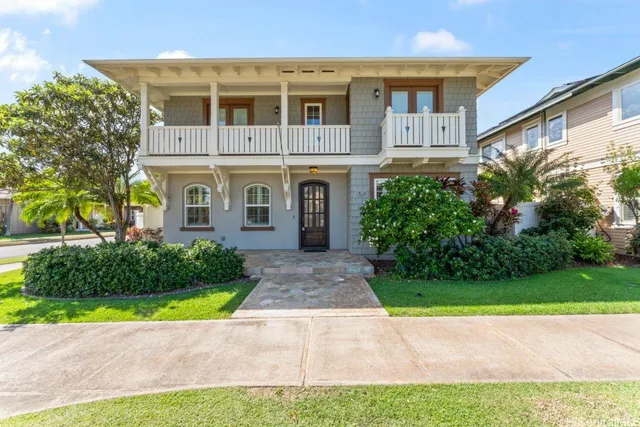 a view of backyard with a garden and plants