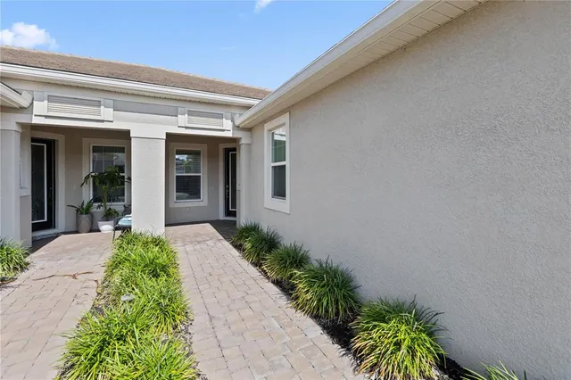 a entryway to the house