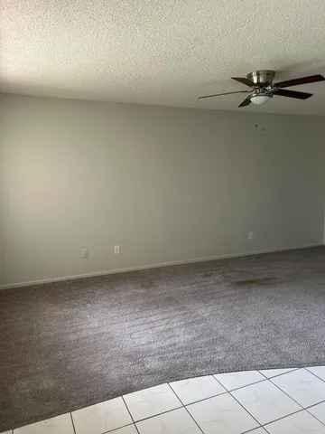 a view of a room with an empty space