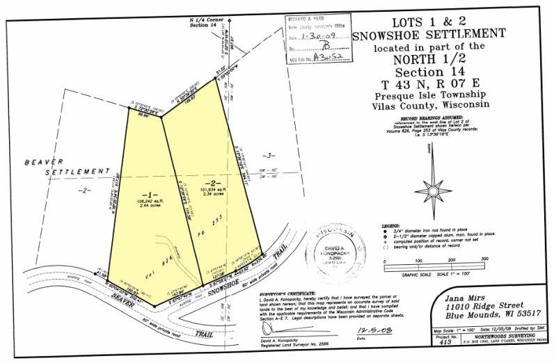 Lots1-2 Snowshoe Road Presque Isle, WI 54557 - Photo 10 of 10 Gallery Image 10