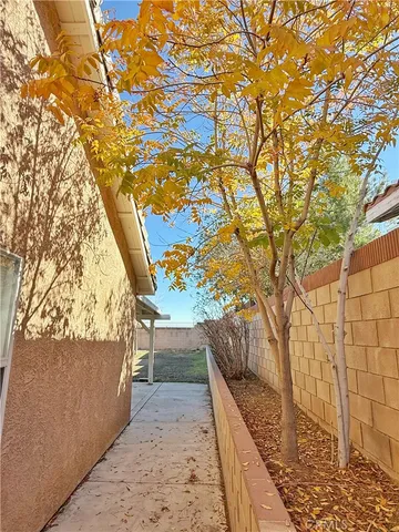 a view of outdoor space with seating area